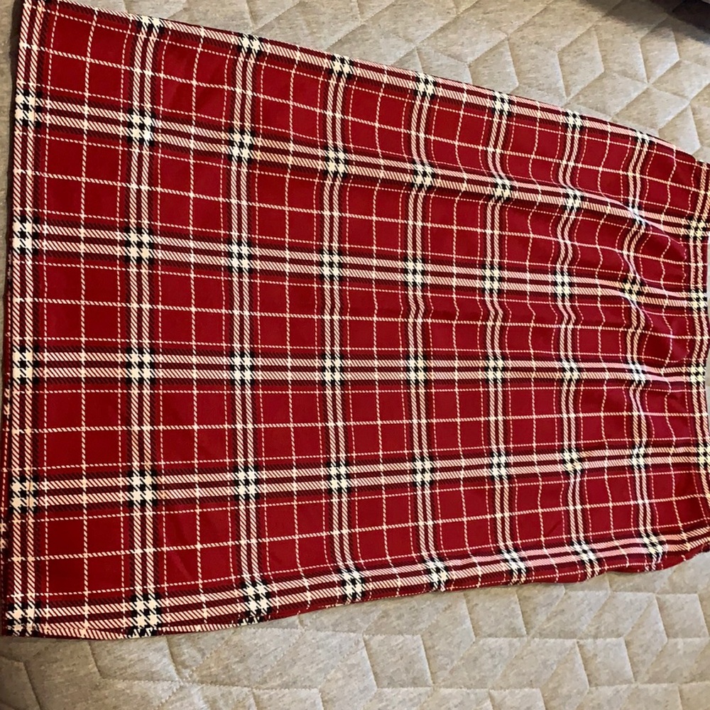 Shein Plaid pencil skirt